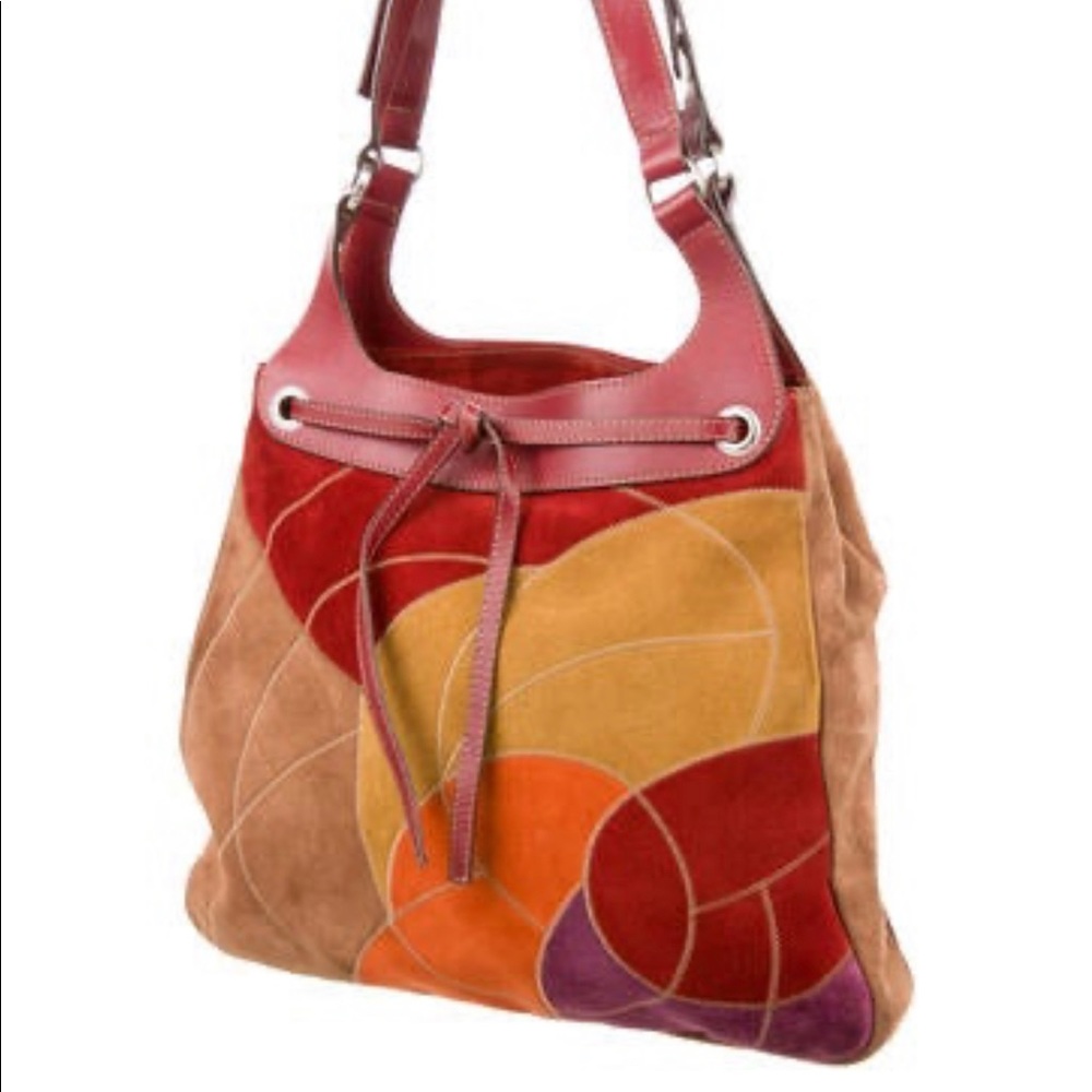 Hogan Suede Patchwork Tote - Picture 3 of 11